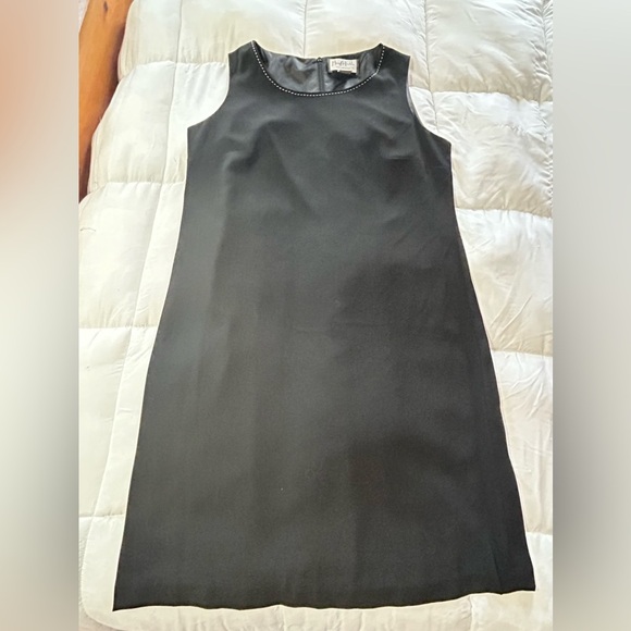 Mary McFadden Sleeveless Little Black Dress Womens 14 LBD VTG - Picture 1 of 9